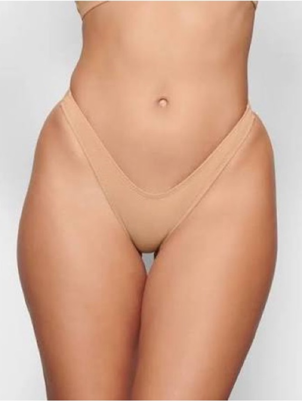 SKIMS SIGNATURE SWIM MICRO TANGA BIKINI BOTTOM OCHRE MEDIUM